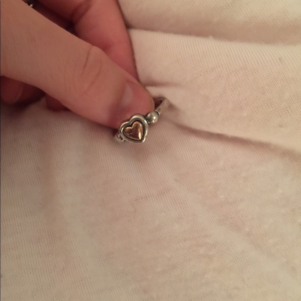 James Avery French heart ring